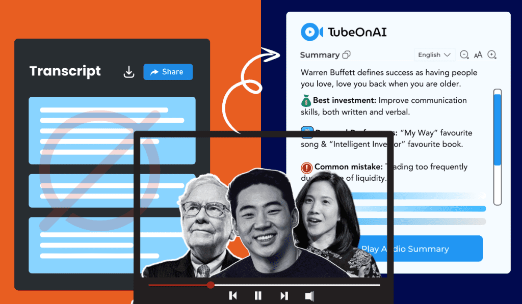 Tubeonai video summarizer without transcript