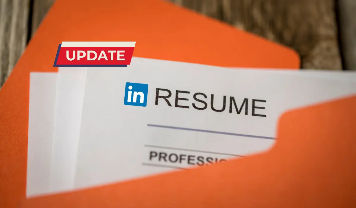 Update your resume & linkedin profile