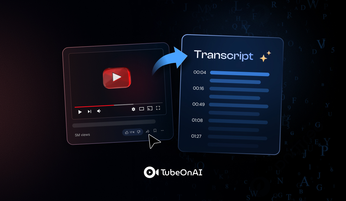 transcribing YouTube video using AI