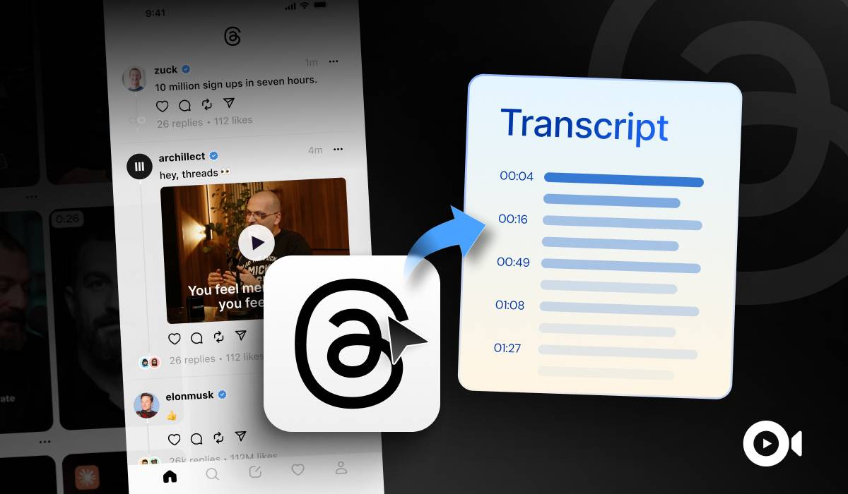 Email Thread Transcript Threads Video Transcript Generator - TubeOnAI